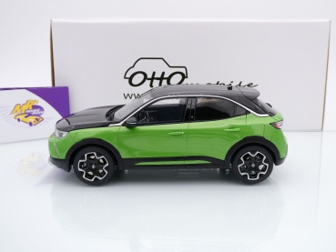 Preview: Ottomobile OT435 # Opel Mokka-e GS Line Baujahr 2023 " hellgrün-schwarz " 1:18