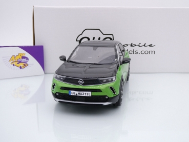 Preview: Ottomobile OT435 # Opel Mokka-e GS Line Baujahr 2023 " hellgrün-schwarz " 1:18