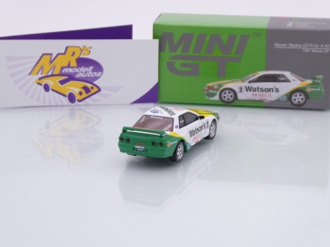 Preview: TSM MINI GT MGT00377-R # Nissan Skyline GT-R #2 Macau GP 1991 " Watson's " 1:64