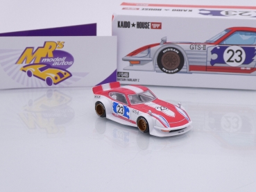 Preview: TSM MINI GT KHMG046 # Datsun Fairlady Z Nr.23 rot-weiß " Kaido House " 1:64