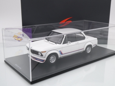 Preview: Spark 18S718 # BMW 2002 Turbo Baujahr 1973 " weiß + M-Streifen " 1:18