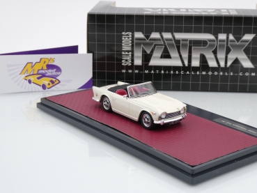 Preview: Matrix MX41902-043 # Triumph TR5 P1 Cabriolet Baujahr 1967-1968 " neuweiß " 1:43