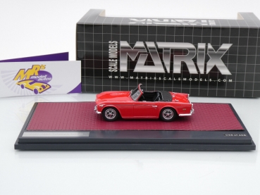 Preview: Matrix MX41902-041 # Triumph TR5 P1 Cabriolet Baujahr 1967-1968 " signalrot " 1:43