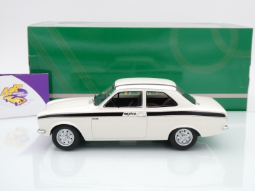 Preview: Cult CML063-4 # Ford Escort MKI Mexico Baujahr 1973 " weiß-schwarz " 1:18