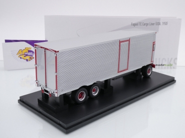 Preview: Autocult 11018 # Fageol TC Cargo Liner Baujahr 1950 " silber-rot " 1:43