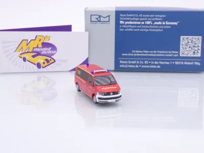 Preview: Rietze 53850 # Volkswagen VW T6 Bus Einsatzwagen " Feuerwehr Bretzfeld " 1:87