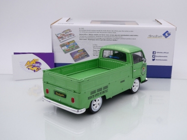 Preview: Solido S1809401 # Volkswagen T2 Pritsche Baujahr 1968 grünmetallic " Custom Shop " 1:18