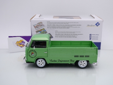 Preview: Solido S1809401 # Volkswagen T2 Pritsche Baujahr 1968 grünmetallic " Custom Shop " 1:18