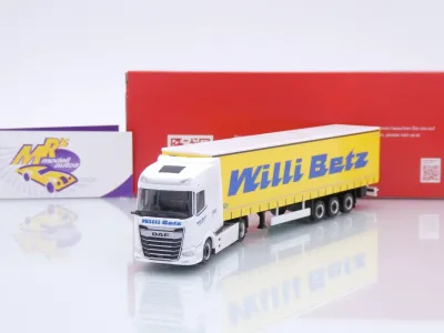 Herpa 320290 # DAF XG Facelift Gardinenplanen-Sattelzug " Willi Betz " 1:87