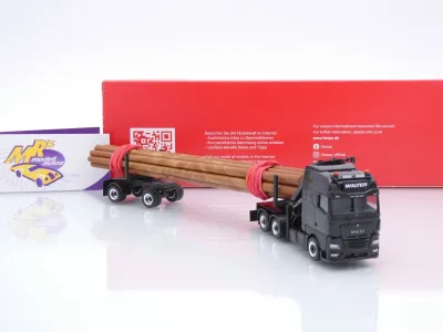 Preview: Herpa 320580 # MAN TGX GX Langholztransporter " Walter Holztransporte " 1:87