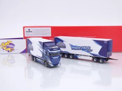 Preview: Herpa 320092 # Scania CR 20 HD Schwedenkombi " Ristimaa Power Truck Show " 1:87
