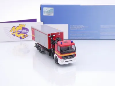 Preview: Herpa 961783 # Mercedes Actros Wechsellader " Feuerwehr / Intermodellbau " 1:87