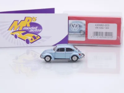 Preview: Herpa 430982-003 # Volkswagen VW Käfer 1303 Baujahr 1970 " Marathonblaumetallic " 1:87