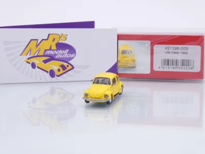 Herpa 421096-003 # Volkswagen VW Käfer 1303 Baujahr 1970 " Rallyegelb " 1:87