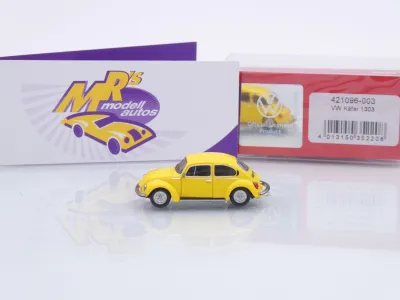 Preview: Herpa 421096-003 # Volkswagen VW Käfer 1303 Baujahr 1970 " Rallyegelb " 1:87