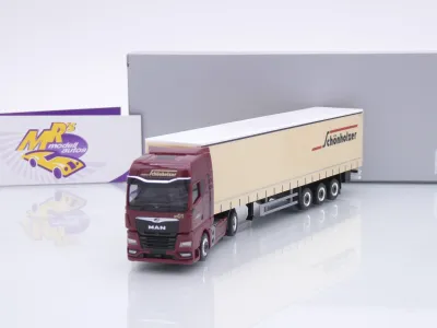 Herpa 962216 # MAN TGX GX Gardinenplanen-Sattelzug " Schönholzer Trans " 1:87