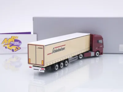 Preview: Herpa 962216 # MAN TGX GX Gardinenplanen-Sattelzug " Schönholzer Trans " 1:87