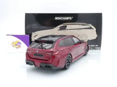 Preview: Minichamps 110023900 # BMW M5 Touring Baujahr 2024 " dunkelrotmetallic " 1:18