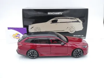 Preview: Minichamps 110023900 # BMW M5 Touring Baujahr 2024 " dunkelrotmetallic " 1:18