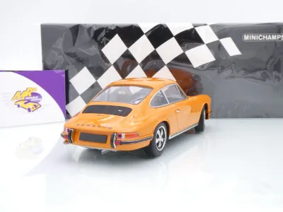 Preview: Minichamps 155063002 # Porsche 911 S 2.4 Baujahr 1972 " orange " 1:18