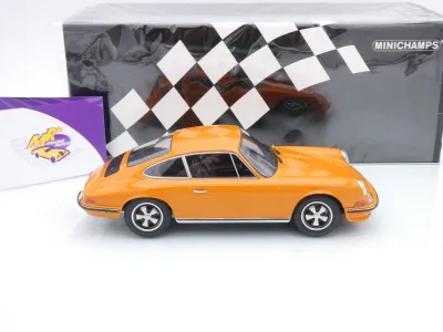 Preview: Minichamps 155063002 # Porsche 911 S 2.4 Baujahr 1972 " orange " 1:18