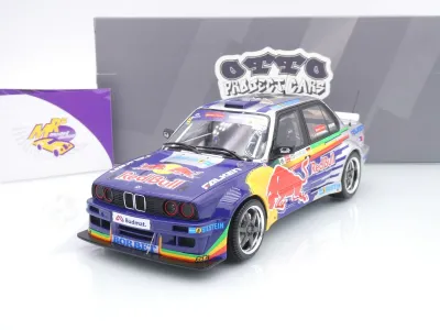 Ottomobile OT486 # BMW E30 V8 Drift Baujahr 2023 " Red Bull Driftbrothers " 1:18