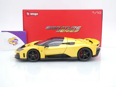 Preview: Bburago 18-16920 # Ferrari F80 Hybrid Baujahr 2025 " Giallo Modena Metallic " 1:18