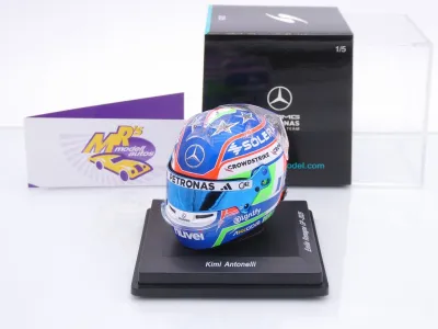 Spark 5HF212 # Helm Formel 1 Mercedes " Kimi Antonelli #12 - Imola GP 2025 " 1:5