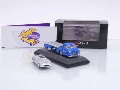 Preview: Le Grand LE87312 # Mercedes Blaues Wunder 300 SLR Mille Miglia 1955 " Juan Manuel Fangio " 1:87