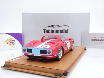 Preview: Tecnomodel TM18-309C # Ferrari 330P #14 24h Le Mans 1964 " Hill - Bonnier " 1:18