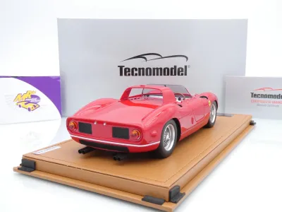 Preview: Tecnomodel TM18-309A # Ferrari 330P Press Version 1965 " Rosso Corsa " 1:18