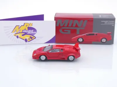 Preview: TSM MINI GT MGT01192-L # Lamborghini Countach 1988 rot " 25th Anniversary " 1:64