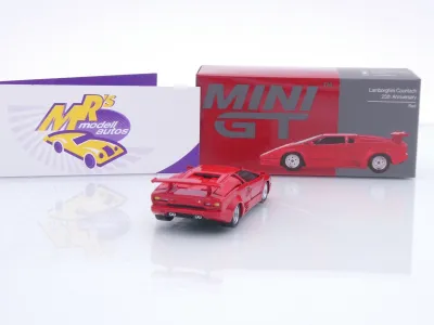 Preview: TSM MINI GT MGT01192-L # Lamborghini Countach 1988 rot " 25th Anniversary " 1:64