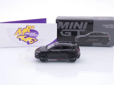 Preview: TSM MINI GT MGT01206-L # Hyundai Kona N 2022 LHD " Phantom Black  schwarz " 1:64