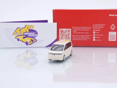 Herpa 098977 # VW Volkswagen T7 Multivan Baujahr 2022 elfenbein " Taxi " 1:87