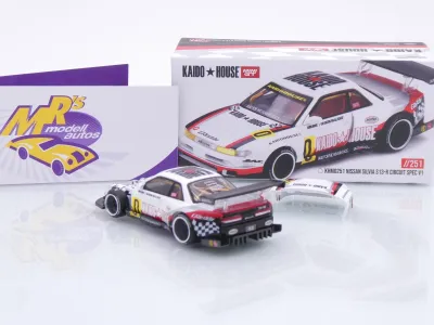 TSM MINI GT KHMG251 # Nissan Silvia S13-R " Kaido House - Circuit Spec V1 " 1:64