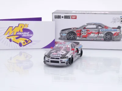 TSM MINI GT KHM197 # Nissan Skyline GT-R R34 " Kaido House Star Racing V1 " 1:64