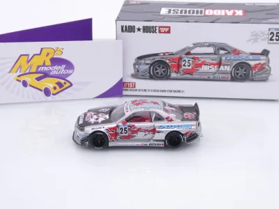 Preview: TSM MINI GT KHM197 # Nissan Skyline GT-R R34 " Kaido House Star Racing V1 " 1:64