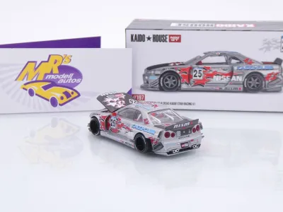 TSM MINI GT KHMG197 # Nissan Skyline GT-R R34 " Kaido House Star Racing V1 " 1:64