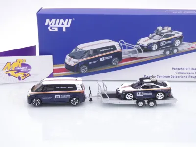 Preview: TSM MINI GT MGTS0019 # 2er Set VW ID. Buzz + Porsche 911 Dakar " Rothmans Racing " 1:64