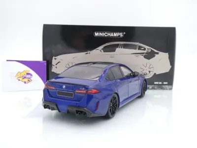 Preview: Minichamps 110023802 # BMW M5 Limousine Baujahr 2024 " dunkelblaumetallic " 1:18