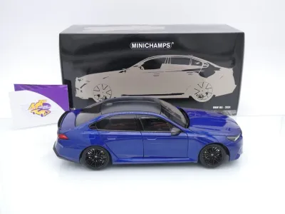 Preview: Minichamps 110023802 # BMW M5 Limousine Baujahr 2024 " dunkelblaumetallic " 1:18