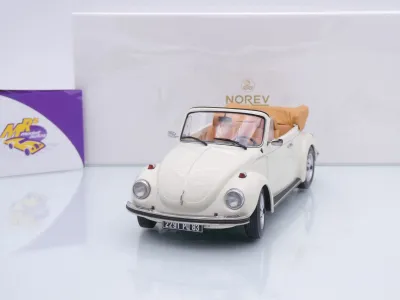 Norev 188535 # Volkswagen VW Käfer 1303 Cabrio Baujahr 1973 " cremeweiß " 1:18