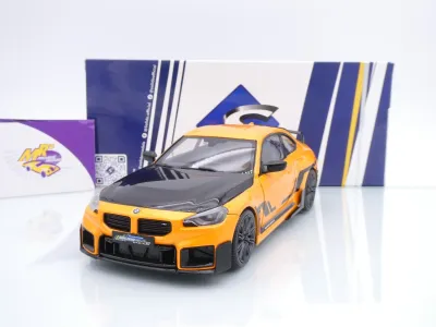 Solido S1812903 # BMW M2 (G87) Performance Parts Baujahr 2024 " orange-schwarz " 1:18