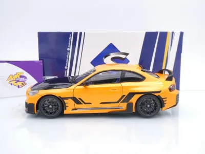 Preview: Solido S1812903 # BMW M2 (G87) Performance Parts Baujahr 2024 " orange-schwarz " 1:18
