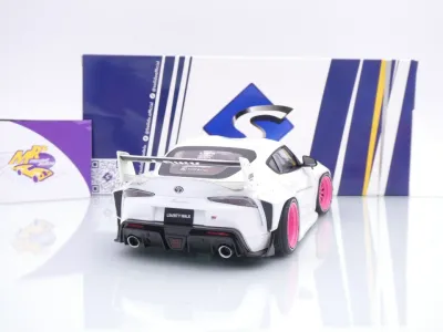 Preview: Solido S1815502 # Toyota GR Supra LB Kit Baujahr 2025 weiß " Liberty Walk " 1:18