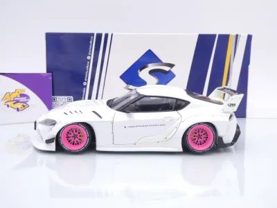 Preview: Solido S1815502 # Toyota GR Supra LB Kit Baujahr 2025 weiß " Liberty Walk " 1:18