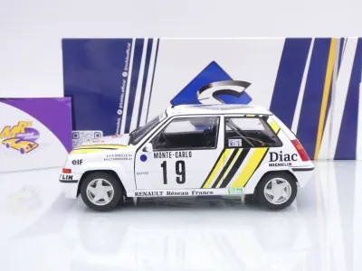 Preview: Solido S1810006 # Renault R5 GT Turbo #19 Rallye Monte Carlo 1989 " DIAC " 1:18