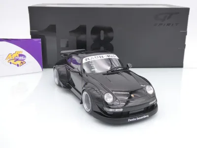 GT Spirit GT587 # Porsche 911 993 RWB Rauh Welt Baujahr 2012 " Black Aut " 1:18