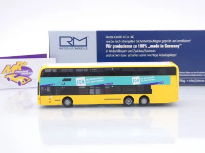 Preview: Rietze 78035 # Alexander Dennis Enviro 500 Doppeldeckerbus BVG - FOM Schule 1:87